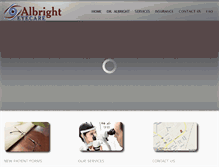 Tablet Screenshot of albrighteyecare.com